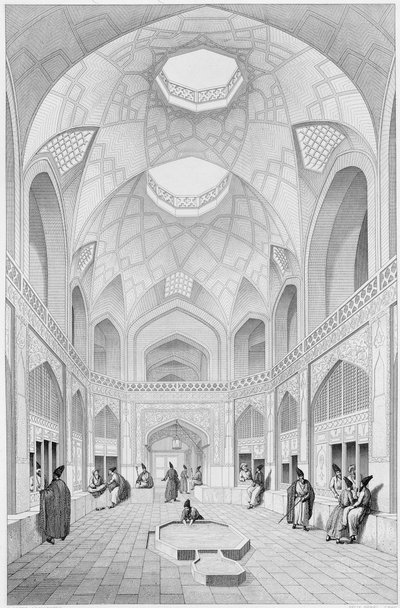 Adji Seid Hussein Bazaar, in Kashan, from 