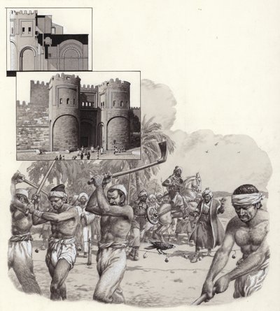 Work on the First Walls of Cairo Began in 969AD by Pat (1907-95) Nicolle