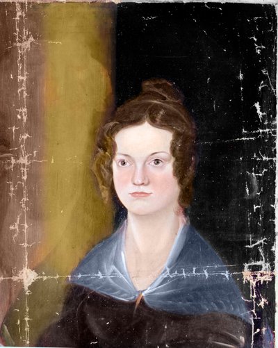 Portrait of the Bronte Sisters (detail) by Patrick Branwell Bronte
