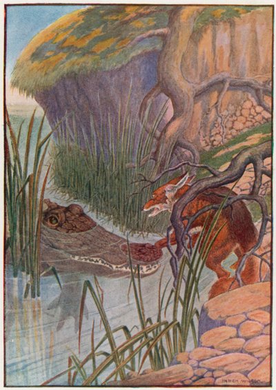 "Oh Dear! The Big Alligator Has My Paw in His Mouth!" by Patten Wilson