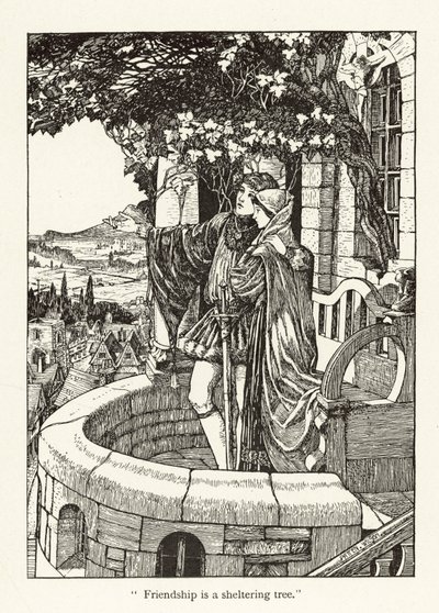 Youth and Age (engraving) by Patten Wilson