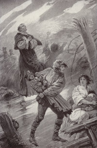 Illustration for The Cloister and The Hearth by Charles Reade by Paul (after) Hardy