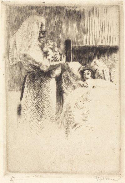 Birth Announcement for Anne-Élisabeth Besnard by Paul Albert Besnard