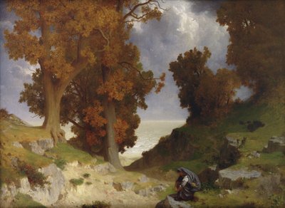 Landscape with the Figure of Clotho by Paul Alfred de Curzon