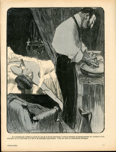 The Butter Plate, Satirical in Colors by Paul Balluriau