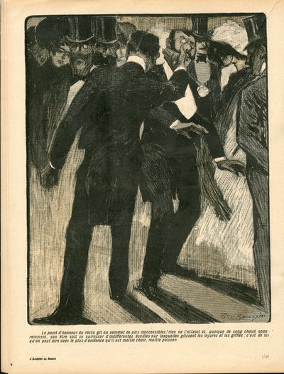 The Butter Plate, Satirical in Colors by Paul Balluriau