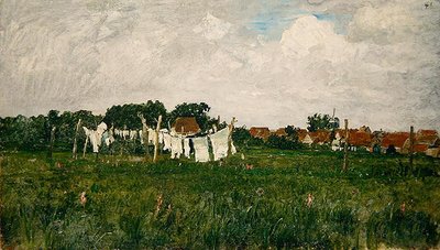 Mecklenburg, Landscape with the Little Town of Schwann on the Warrow by Paul Baum