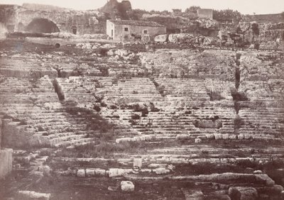 Amphitheatre of Syracuse, 1865 by Paul Berthier
