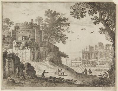 Castle and shepherds by Paul Bril
