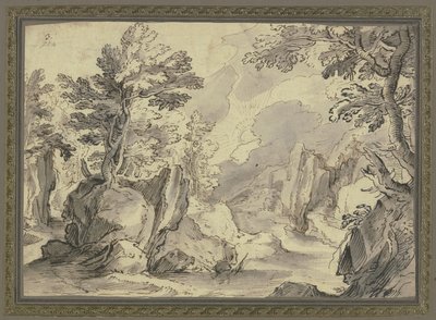 Rock Landscape with Trees by Paul Bril