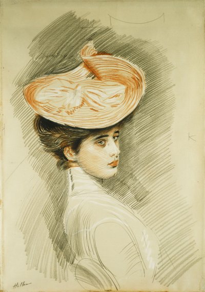Portrait of a Lady, thought to be Madame Helleu by Paul Cesar Helleu
