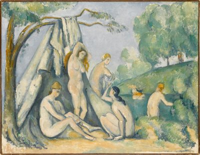 Bathing in Front of a Tent by Paul Cézanne