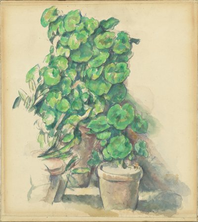 Geraniums by Paul Cézanne