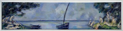 The Boat and the Bathers by Paul Cézanne