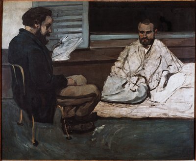 Paul Alexis Reading a Manuscript to Emile Zola by Paul Cézanne
