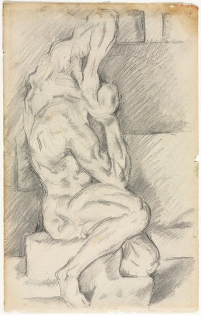Sketch of Anatomical Sculpture (recto) by Paul Cézanne