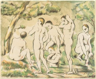 The Bathers (Small Plate) by Paul Cézanne