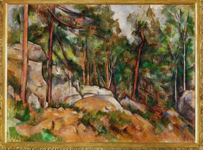 The Rocks in the Park of the Chateau Noir by Paul Cezanne