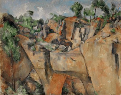 The Quarry at Bibemus, Provence, France by Paul Cezanne