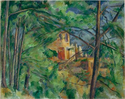 Château Noir behind the trees by Paul Cézanne