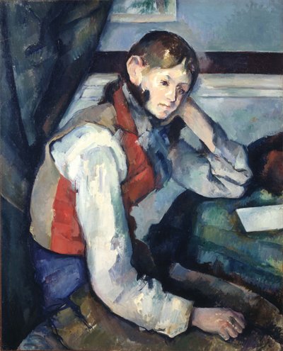 The Boy in the Red Vest by Paul Cézanne