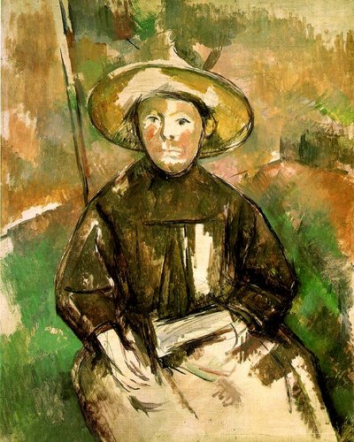 Girl with a Straw Hat, 1896 by Paul Cézanne