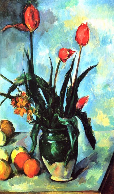 The Vase of Tulips by Paul Cézanne
