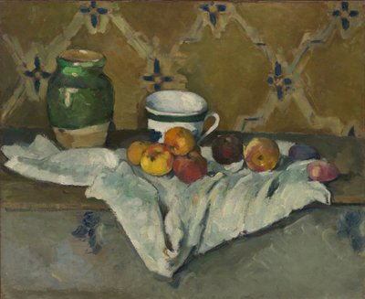Still Life with Jar, Cup, and Apples by Paul Cézanne