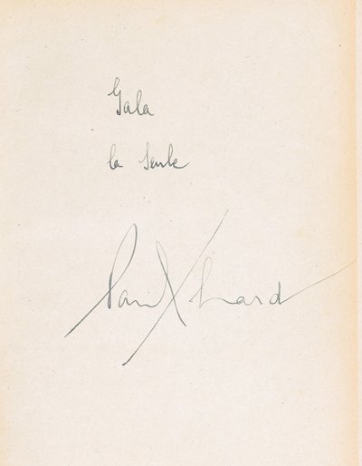 Handwritten Dedication in L