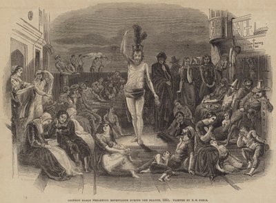 Solomon Eagle Preaching Repentance During the Plague, 1665 by Paul Falconer Poole