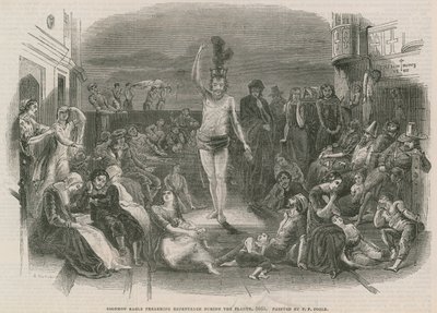Solomon Eagle preaching repentance during the plague by Paul Falconer Poole