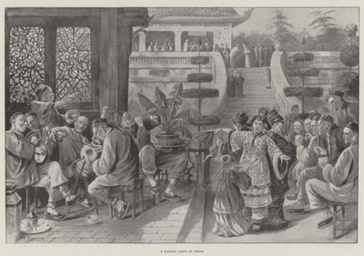 A Garden Party in China by Paul Frenzeny