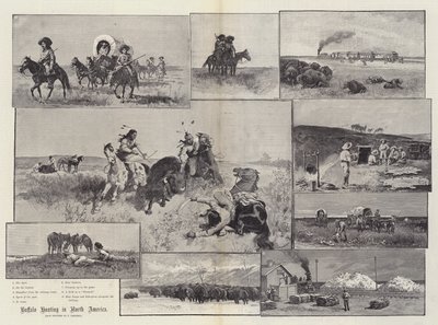 Buffalo Hunting in North America by Paul Frenzeny