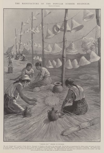 The Manufacture of the Popular Summer Headgear by Paul Frenzeny