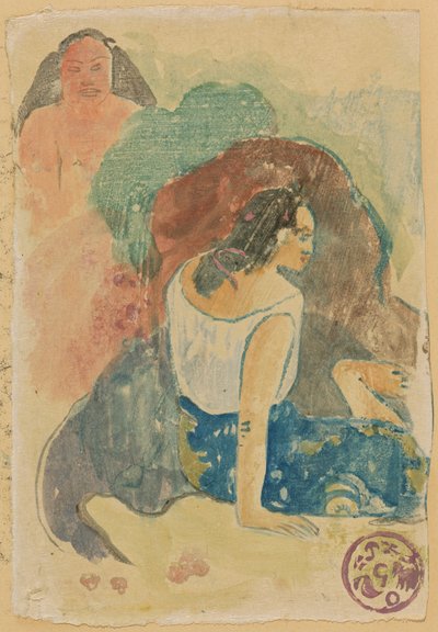 Words of the Devil (recto) by Paul Gauguin