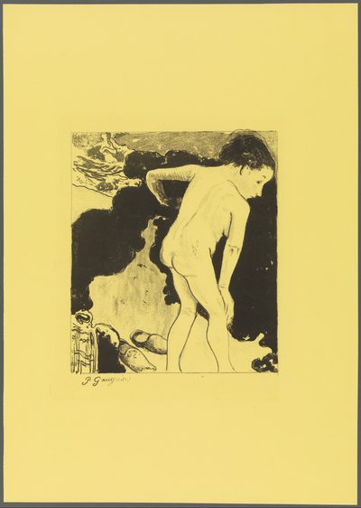 Bathers in Brittany, from the Volpini Suite: Lithographic Drawings by Paul Gauguin