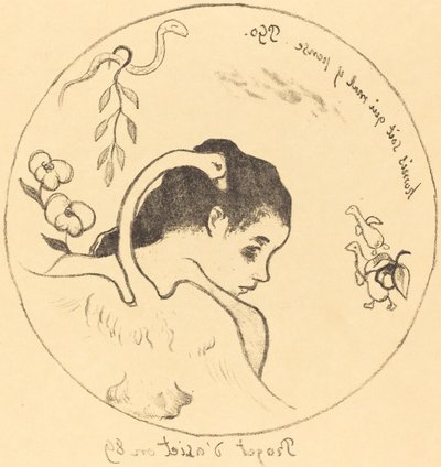 Design for a China Plate by Paul Gauguin