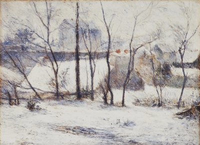 Snow in Vaugirard II, or Garden under Snow by Paul Gauguin