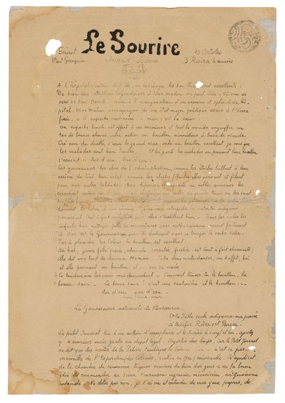 The Smile: Serious Journal, Oct. 13, 1899 by Paul Gauguin