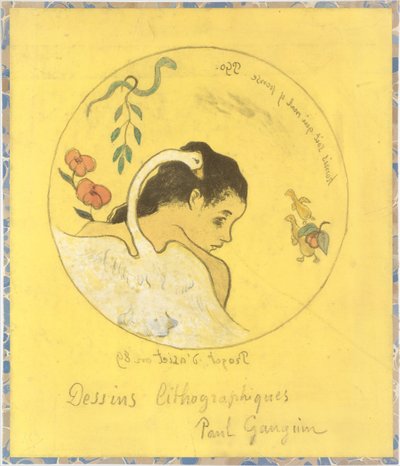 Leda Design for a Plate: Shame on Those Who Evil Think by Paul Gauguin
