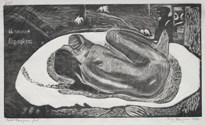 Noa Noa: Manao Tupapau (Watched by the Spirits of the Dead) by Paul Gauguin