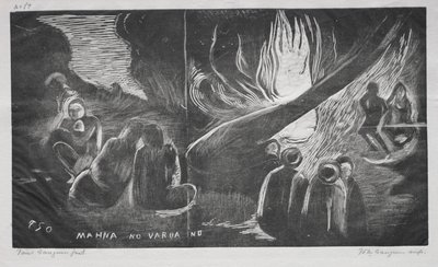 Noa Noa, The Devil Speaks Mahna No Varua Ino by Paul Gauguin