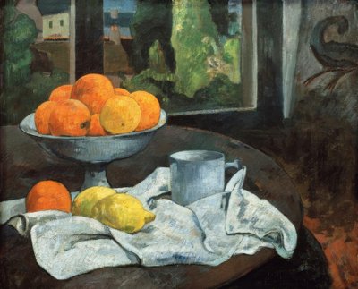 Oranges and Lemons with View of Pont-Aven by Paul Gauguin