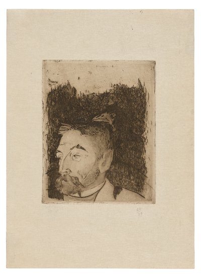 Portrait of Stéphane Mallarmé by Paul Gauguin