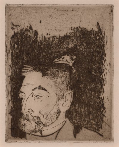 Portrait of Stéphane Mallarmé by Paul Gauguin
