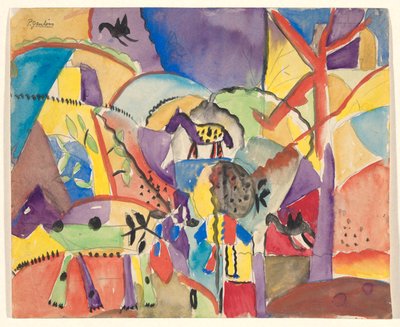 Composition with Horses by Paul Gaulois