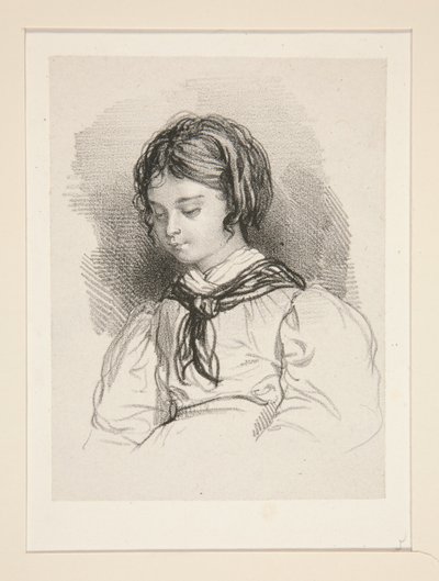 Bust of a Little Girl by Paul Gavarni