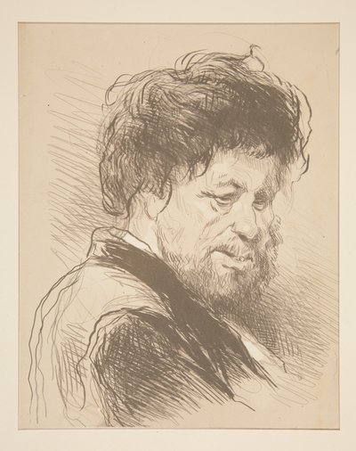 Bust of a Man by Paul Gavarni