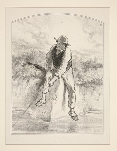 Fishing with a Line by Paul Gavarni