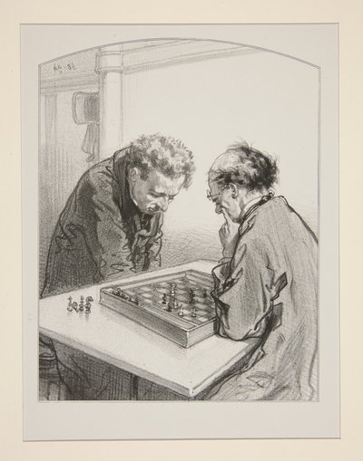 (Chess.) by Paul Gavarni